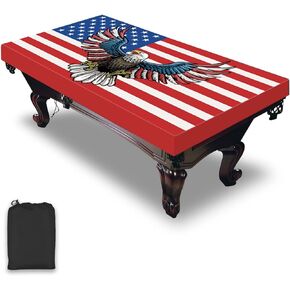 Pool Table Cover, Waterproof & Dustproof Outdoor/Indoor Polyester Taffeta Cloth Table Cover，Billiard Pool Table Cover Scratch-Resistant (6.5 FT)