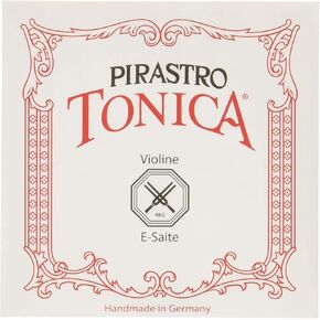 سلسلة الكمان Pirastro Tonica E String 4/4 مقاس من الفولاذ/الألومنيوم بنهاية كروية متوسطة in Kuwait
