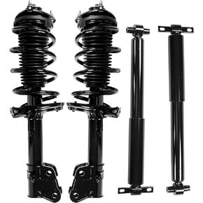Peforway Front & Rear Complete Struts Coil Springs and Shock Absorbers Replacement for 2009 2010 2011 2012 2013 2014 2015 Honda Pilot (Set of 4)