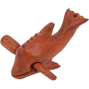 أدوات قرع Guiros دولفين خشبي، دولفين خشبي آلة موسيقية ديكور المنزل مصنوع يدويًا ديكور دولفين خشبي 4 بوصة in Kuwait