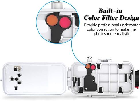 Underwater Photography Waterproof Phone Case Pouch for Android 5.0-5.2 Enhanced Underwater Cell Phone Dry Bag with Armband O Lens Ring Full Sealed Waterproof Case IPX8 Certified in Saudi Arabia