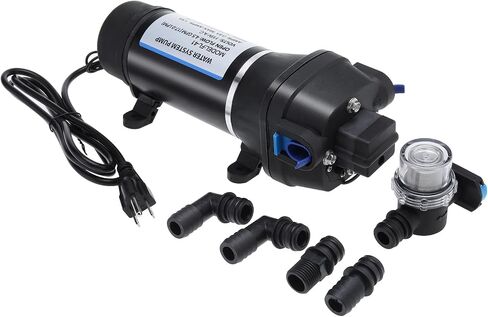 NovelBee AC 110V Self Priming Water Pressure Diaphragm Pump,4.5GPM Water Pressure Pumps for Boat Caravan RV Marine in Saudi Arabia