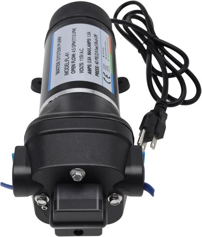 NovelBee AC 110V Self Priming Water Pressure Diaphragm Pump,4.5GPM Water Pressure Pumps for Boat Caravan RV Marine in Saudi Arabia