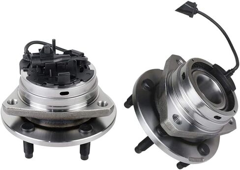 513214 مجموعة من 2 مجموعة محور تحمل العجلات الأمامية متوافقة مع 04-12 Chevy Malibu، 08-10 Cobalt HHR، 05-10 Pontiac G6، 07-09 Saturn Aura 5 العروات مع ABS in Saudi Arabia