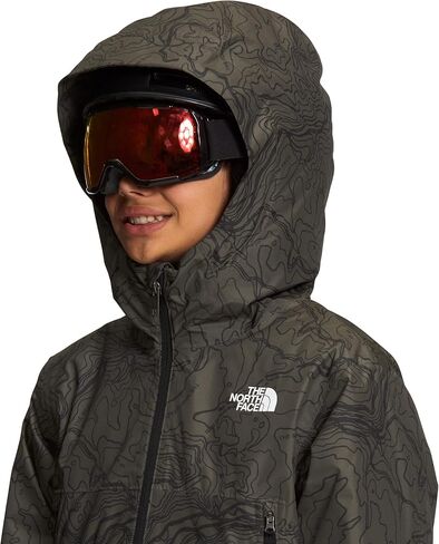 THE NORTH FACE Boys' Freedom Insulated Jacket, New Taupe Green Lay Of The Land Print, X-Large in Saudi Arabia