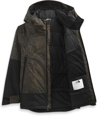 THE NORTH FACE Boys' Freedom Insulated Jacket, New Taupe Green Lay Of The Land Print, X-Large in Saudi Arabia