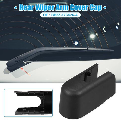 غطاء ذراع ممسحة الزجاج الأمامي الخلفي من ACROPIX مناسب لسيارة Ford Escape - عبوة من قطعة واحدة باللون الأسود in Kuwait