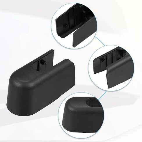 غطاء ذراع ممسحة الزجاج الأمامي الخلفي من ACROPIX مناسب لسيارة Ford Escape - عبوة من قطعة واحدة باللون الأسود in Kuwait