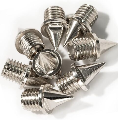 1/4 Inch Track Spikes, [120-Pcs] Replacement Spikes for Track Shoes, Alloy Steel Spikes for Cross Country/Track and Field/Running/Sprinting, with Storage Box and Wrench in Saudi Arabia