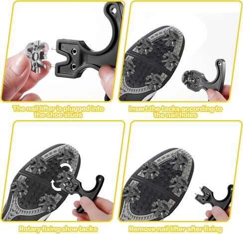 51 قطعة مجموعة مرابط الجولف 50 استبدال مسامير حذاء الجولف مع 1 مرابط جولف سوداء مفتاح ربط معدني 1/4 بوصة مسامير جولف بديلة مرابط أحذية الجولف الرمادية للاعب الجولف حذاء الكريكيت in Kuwait