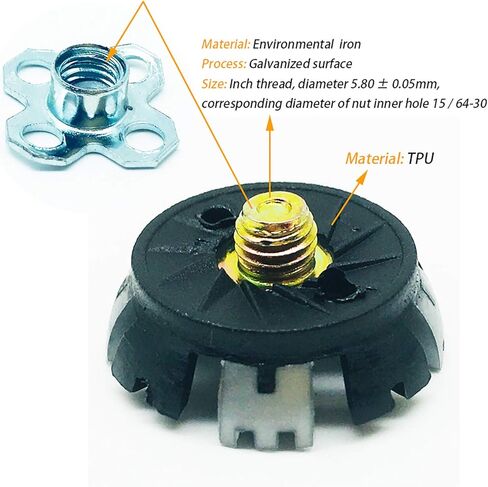 28 قطعة من مسامير الجولف البديلة من LONGKUN برغي معدني في مسامير لأحذية الجولف ومرابط الجولف مع قطعة واحدة من مفتاح ربط مرابط الجولف (أسود/رمادي) in Kuwait