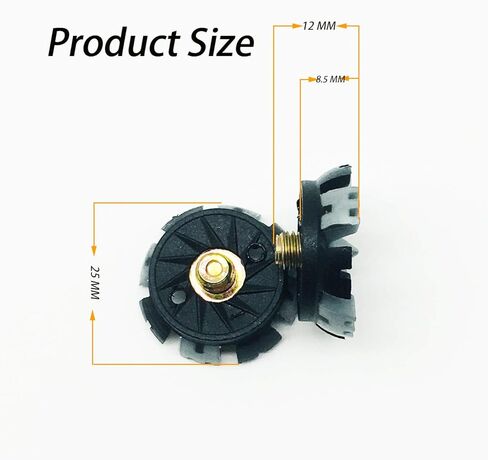 28 قطعة من مسامير الجولف البديلة من LONGKUN برغي معدني في مسامير لأحذية الجولف ومرابط الجولف مع قطعة واحدة من مفتاح ربط مرابط الجولف (أسود/رمادي) in Kuwait
