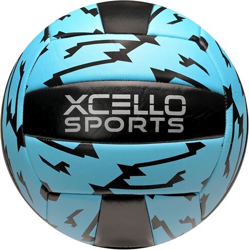 كرة الطائرة الرياضية Xcello متعددة الألوان مع مضخة (أحمر/أزرق فاتح) in Saudi Arabia