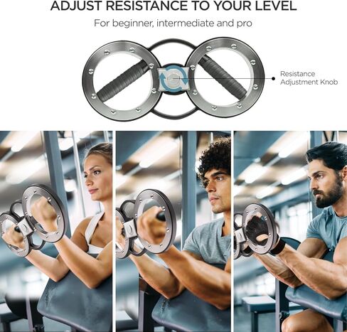 Burn Machine 8 to 12 Pounds Adjustable Resistance Spinning Burn Rotator Machine Trainer for Wrist Forearm Upper Arm Shoulder Workouts Includes Hand Gloves and Wrist Bands in Kuwait