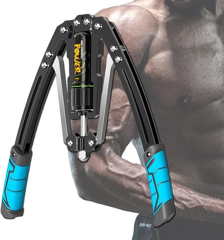 Arm Exercise Equipment Chest Workout - Hydraulic Power Twister 10 Gears Adjustable 22-440lbs,Chest Exerciser for Men,Arm Workout Equipment,Thick Steel Wear-Resistant, Non-Slip Handle PU Rubber in Saudi Arabia