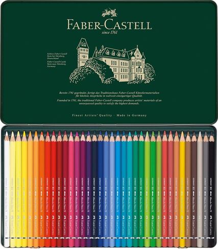Faber-Castell 117536 Albrecht Dura Watercolor Pencils, 36 Colors, Can in Saudi Arabia