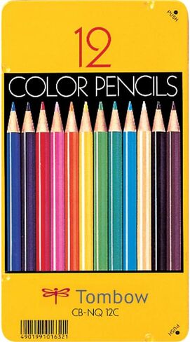Tombow CQ-NA12C Colored Pencils, NA 12 Colors, Paper Box Included in Saudi Arabia