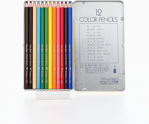 Tombow CQ-NA12C Colored Pencils, NA 12 Colors, Paper Box Included in Saudi Arabia