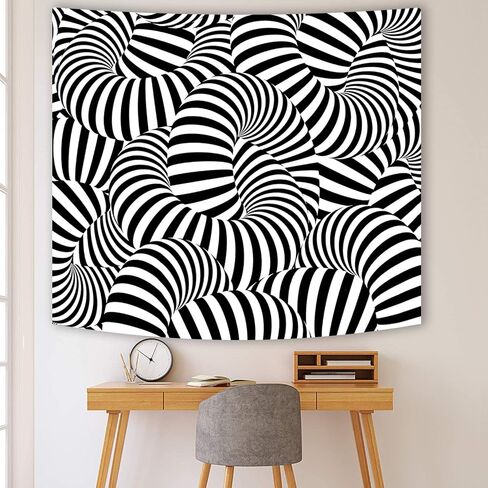 Sinsoledad نسيج الجدار مخدر، الجدار البلاط الملونة شنقا، ديكور غرفة المعيشة Trippy، نسيج أنيمي مضحك لخلفية جمالية غرفة النوم، 59x51 بوصة. in Saudi Arabia