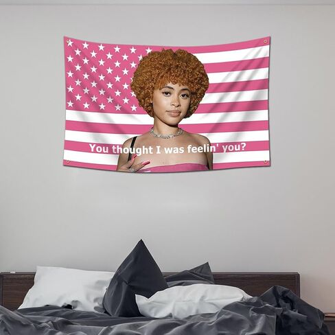 مغني الراب التوابل راية 3x5 أقدام مضحك نسيج كلية النوم العلم لغرفة رجل الكهف فرات جدار ديكور العلم العلم مع 4 الحلقات النحاسية ديكور الغرفة، في الهواء الطلق، هدية in Kuwait