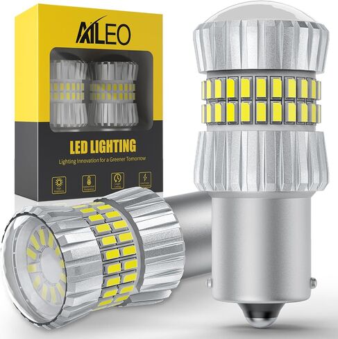 AILEO 3156 3157 LED Bulb White 6500K Reverse Light,500% Brighter Unique 1:1 Design 3056 3057 4157 3047 4057 3457 LED Bulbs with Projectors for TailLight, Backup light, DRL, Brake Parking Light,2PCS in Kuwait
