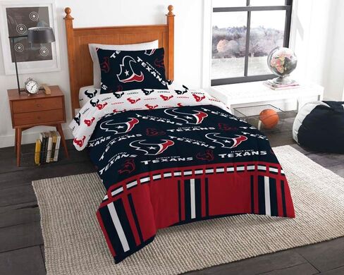 Northwest NFL Houston Texans Unisex-Adult "Rotary" Bed in a Bag Set, Twin, Rotary in Saudi Arabia