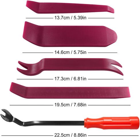 SourceTon Auto Trim Removal Tools Kit Set of 10 pcs, Car Panel Dash Radio Removal Installer Pry Tools Kit, Upholstery Removal Kit, Fastener Remover Pry Bar Scraper for Door Trim Molding Dash Panel in Saudi Arabia