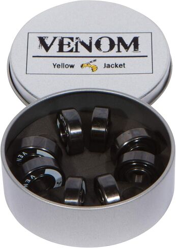 Yellow Jacket Premium Skateboard Bearings – Titanium Coated, Ceramic Balls – Pro Longboard – High Speed, Precision for Skateboards, Longboards, Skates in Saudi Arabia