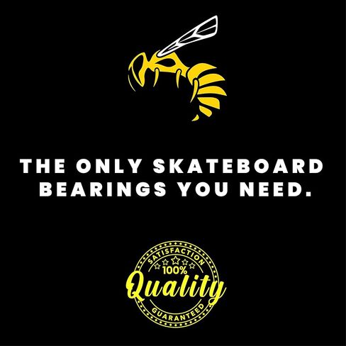 Yellow Jacket Premium Skateboard Bearings – Titanium Coated, Ceramic Balls – Pro Longboard – High Speed, Precision for Skateboards, Longboards, Skates in Saudi Arabia
