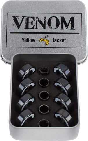 Yellow Jacket Premium Skateboard Bearings – Titanium Coated, Ceramic Balls – Pro Longboard – High Speed, Precision for Skateboards, Longboards, Skates in Saudi Arabia
