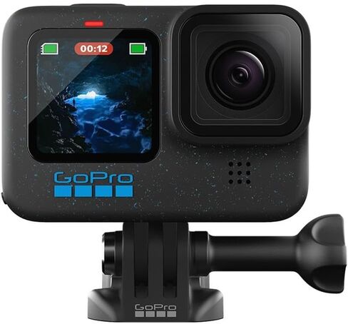 كاميرا GoPro HERO12 Black Action مع حزمة العطلات، 2X بطاريات Enduro قابلة لإعادة الشحن، حزام الرأس 2.0، مقبض Go Pro (مقبض يد عائم)، مشبك تثبيت + برغي إبهام، 40 قطعة Extreme Sport Hero 12 in Kuwait