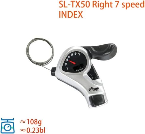 Kopi Shimano Tourney SL-TX50 متوافق مع محولات تروس الإبهام 7 سرعات رافعة التحول اليمنى 22.2 مم in Kuwait