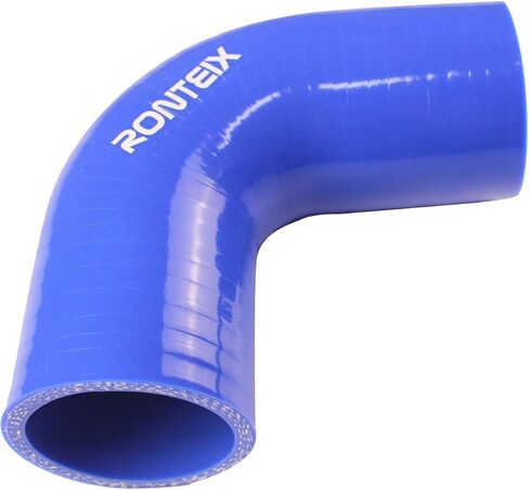 Ronteix Universal 4-Ply ID 1-1/2 Inch 90 Degree Elbow Coupler Silicone Hose Radiator Intercooler Intake Pipe (1.5''(38MM), BLACK) in Saudi Arabia