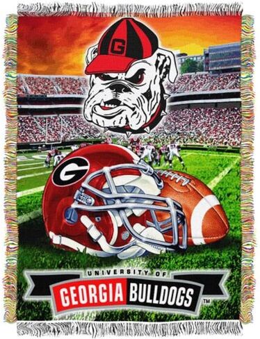 Officially Licensed NCAA "Home Field Advantage" Woven Tapestry Throw Blanket, 48" x 60", Multi Color in Saudi Arabia