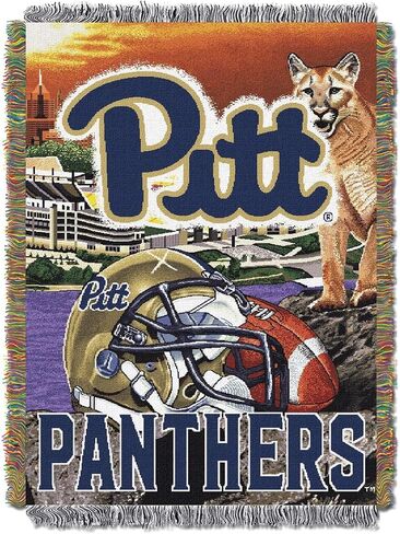 Officially Licensed NCAA "Home Field Advantage" Woven Tapestry Throw Blanket, 48" x 60", Multi Color in Saudi Arabia