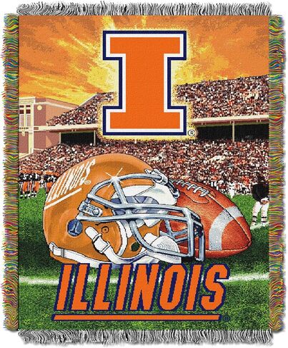 Officially Licensed NCAA "Home Field Advantage" Woven Tapestry Throw Blanket, 48" x 60", Multi Color in Saudi Arabia