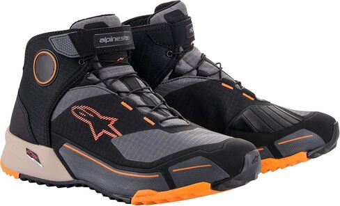 Alpinestars CR-X Drystar Riding Shoes (8.5) (BLACK/LIGHT BROWN/ORANGE) in Saudi Arabia