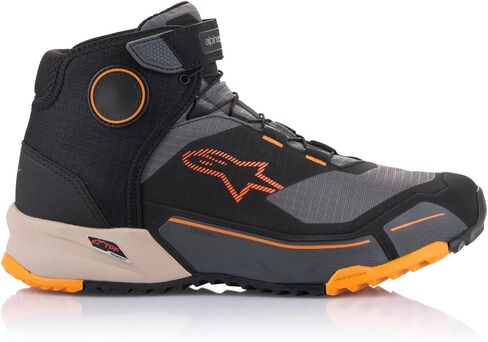 Alpinestars CR-X Drystar Riding Shoes (8.5) (BLACK/LIGHT BROWN/ORANGE) in Saudi Arabia