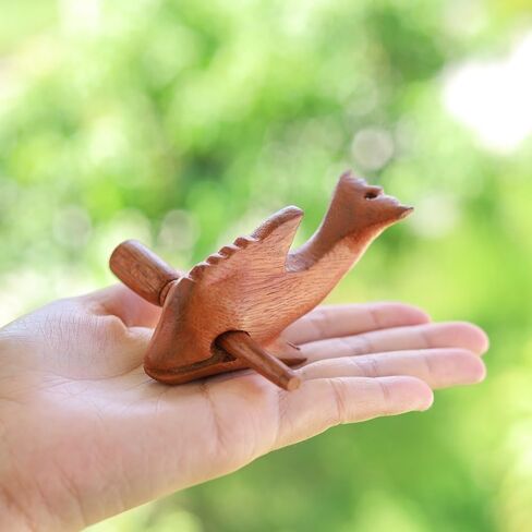 أدوات قرع Guiros دولفين خشبي، دولفين خشبي آلة موسيقية ديكور المنزل مصنوع يدويًا ديكور دولفين خشبي 4 بوصة in Kuwait