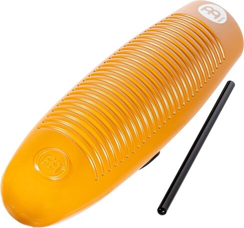 Meinl Percussion Turbo Guiro with Scraper, Three Sound Zones — NOT Made in China — for Latin American Music, 2-Year Warranty (GU9) in Saudi Arabia