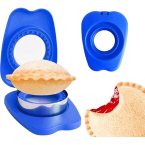 Sandwich Cutter and Sealer (Round) - Crustless Sandwich Maker - Round Sandwich Cutter for Kids Lunch - Ideal for Boys and Girls' School Lunch Boxes and Bento Boxes (Round Red)