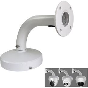 Indoor Outdoor Security Camera Wall Mount, L-Type Metal Bracket, Junction Box Cable Management