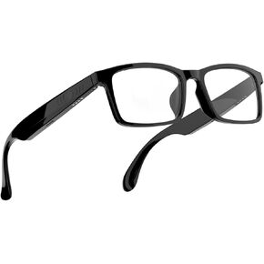 Smart Glasses, Anti-Blue Light Bluetooth Eyewear Built-in Mic. and Speakers, Open Ear Music and Hands-Free Calls, Touch and Voice Assistant Compatibility, 100h Long Battery Standby time