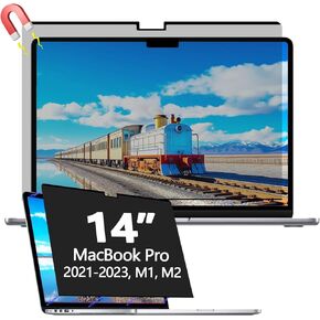 Magnetic MacBook Pro 14 inch Privacy Screen Protector (2021-2023, M1, M2), Removable Privacy Screen Filter for New MacBook Pro 14.2 inchs M1 Pro / M1 Max (A2442/A2779), Anti-Spy/Anti Blue Light