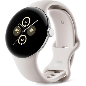 Google Pixel Watch 2 with the Best of Fitbit and Google - Heart Rate Tracking, Stress Management, Safety Features - Android Smartwatch, Matte Black Aluminum Case, Obsidian Active Band - LTE (Renewed)