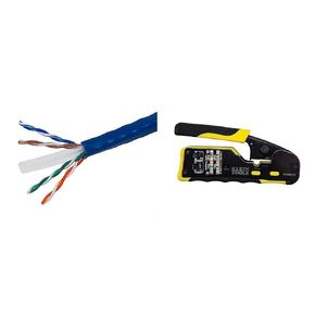 Monoprice 102273 Cat6 Ethernet Bulk Cable - Network Internet Cord - Stranded, 550Mhz, UTP, CM, Pure Bare Copper Wire, 24AWG, 1000ft, White