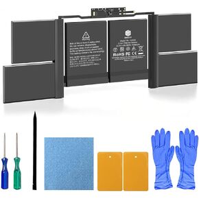 A1990 MacBook Pro Battery Replacement, A1953 Battery for MacBook Pro 15 Inch A1990 (Mid 2018 2019) (EMC 3215 3359 7400mAh 84.36Wh 11.4V)