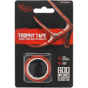 شريط كأس من WILDGAME INNOVATIONS، عبوة من 3 لفات | شريط تسجيل لاصق برتقالي ساطع دقيق سهل الإزالة مقاس 600 بوصة لقياس قرون الغزلان