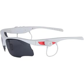 Smart Sport Sunglasses with Unbeatable UV Protection and Wireless Bluetooth 5.0 Perfect Wearable Technology for Outdoor Adventures, Gaming, Hands-Free Calls, Music On-The-Go & More (White)