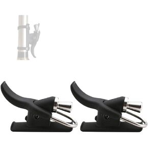 2 Pack Sea Fishing Casting Trigger, Casting Cannon Clip, Bionic Finger, Thumb Button, Fixed Spool Casting Aid for Sea Shore Beach Fishing Black